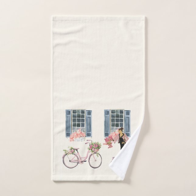 Toalha De Mão Menina Designer Bag Purse Cachorro Cachorro impres (Toalha de mão)