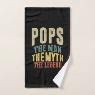Toalha De Mão Mens Pop O Homem Mito Legenda Que O Pai Deu