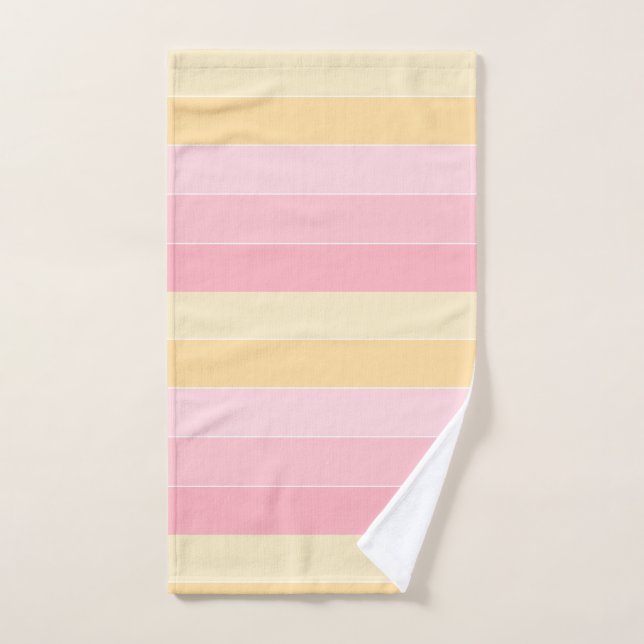 Toalha De Mão Modelo de Padrão Elegante para Cores Amarelas Púrp (Toalha de mão)