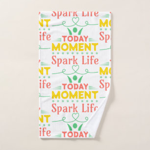 Toalha De Mão Momento Atual, Saco de Tote Life Spark