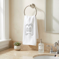 Monograma de Letra Personalizada com Contorno 3D M