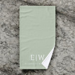 Toalha De Mão Monograma Simples Profissional Elegante Minimalist<br><div class="desc">Apresentando nossa coleção profissional simples de monogramas minimalista: eleve seu estilo com sofisticação de eterno e elegância subestimada. Criada com muita atenção aos detalhes, esta coleção apresenta designs minimalistas adornados com seu monograma personalizado. Cada peça exumenta profissionalismo e refinamento, perfeito para fazer uma impressão duradoura em qualquer cenário. De artigos...</div>