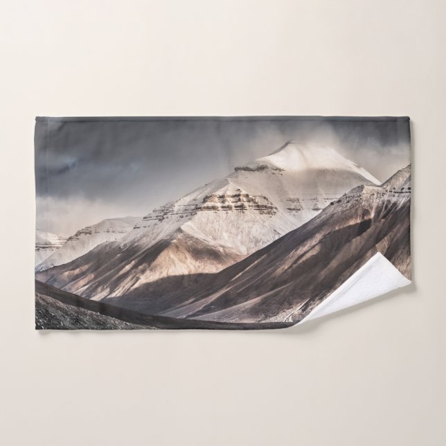 Toalha De Mão Montanha Svalbard (Toalha de mão)