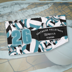 Toalha De Mão Muitos volleybolas personalizadas nome do jogador