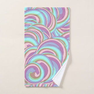 Toalha De Mão Multicolor Swirls Pattern