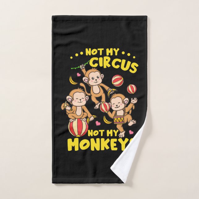 Toalha De Mão Não Meus Macacos (Toalha de mão)