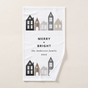 Toalha De Mão Natal no Japão Moderno Casas Nórdicas na moda