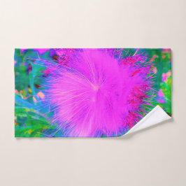 Toalha De Mão Natureza Psicodélica Milkweed Roxo Ultra-Violeta