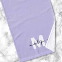 Nome de Monograma Roxo Script
