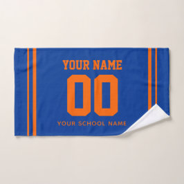 Toalha De Mão Nome Personalizado de Beisebol & Número da Camisa,