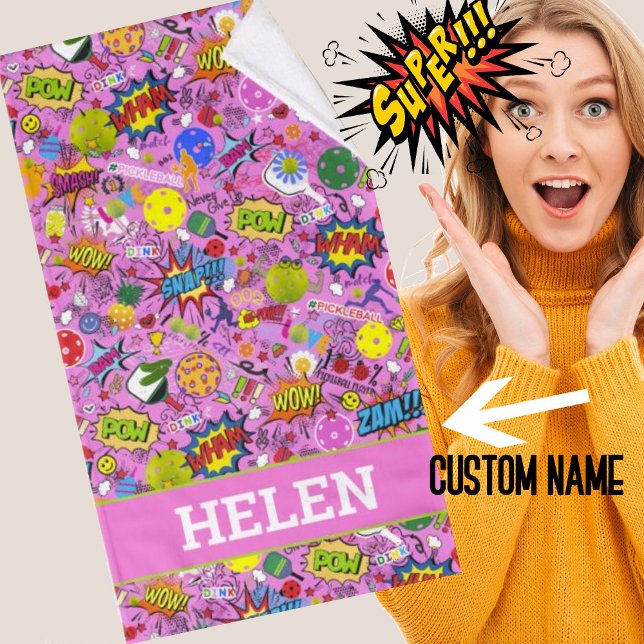 Toalha De Mão Nome próprio 😍 cor-de-rosa (Criador carregado)