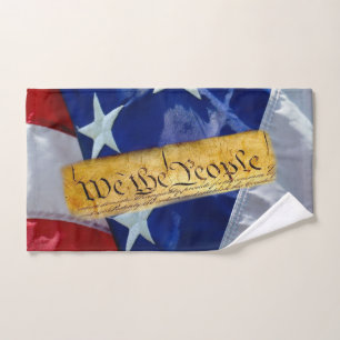 Toalha De Mão Nós, A Bandeira Americana Da Pessoas