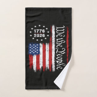 Toalha De Mão Nós O Povo 1776 2026 Bandeira Patriótica