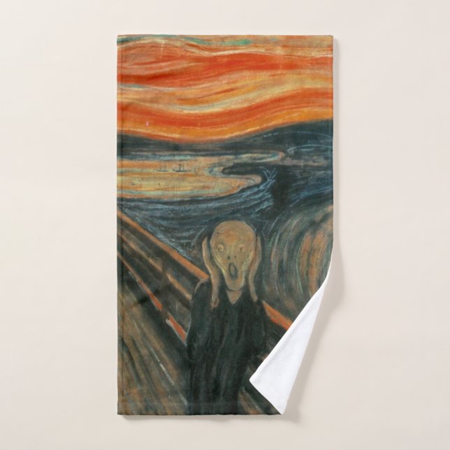 Toalha De Mão O Gritar - Edvard Munch (Toalha de mão)