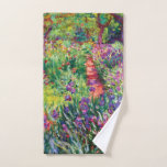 Toalha De Mão O jardim da íris por Claude Monet<br><div class="desc">Visite por favor minha loja para um design mais interessante e mais => bem escolhido zazzle.com/colorfulworld* da cor</div>