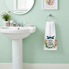 Toalha De Mão O Magia da Primavera floral