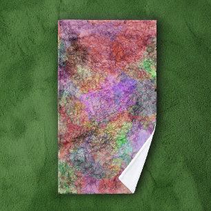 Toalha De Mão O olhar abstrato da aguarela rodou cores