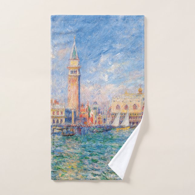 Toalha De Mão O palácio do Doge, Veneza por Renoir (Toalha de mão)