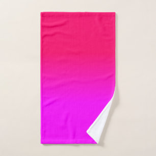 Toalha De Mão O rosa quente e a cor cor-de-rosa de néon da