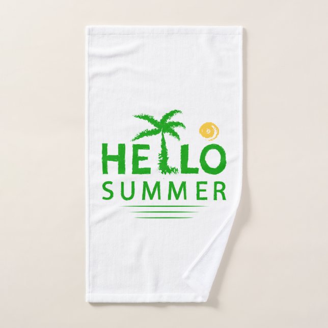 Toalha De Mão Olá Summer (Toalha de mão)