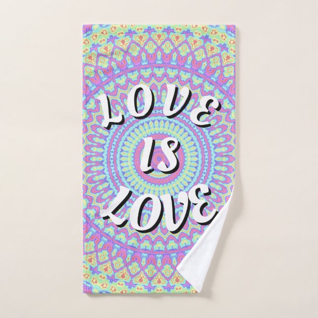 Toalha De Mão Orgulho Love Is Love (Toalha de mão)