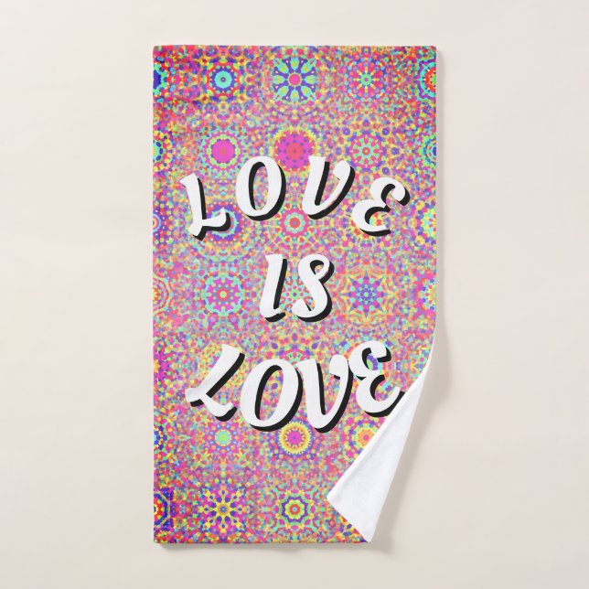 Toalha De Mão Orgulho Love Is Love (Toalha de mão)