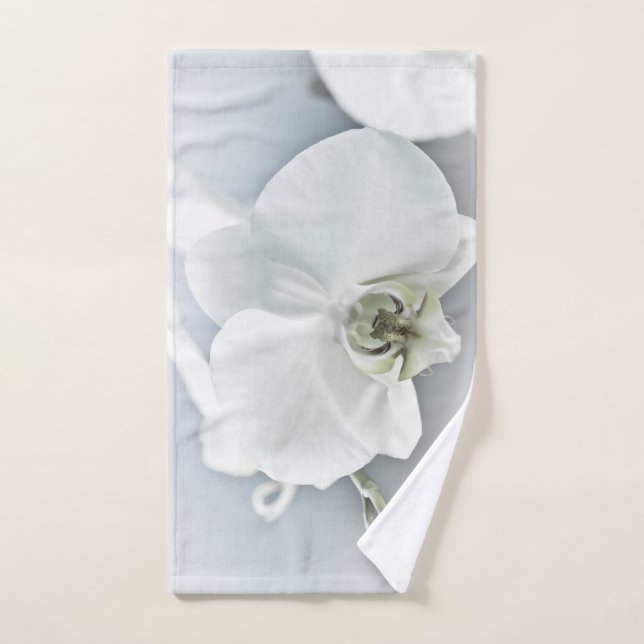 Toalha De Mão Orquídea Phalaenopsis Branca (Toalha de mão)