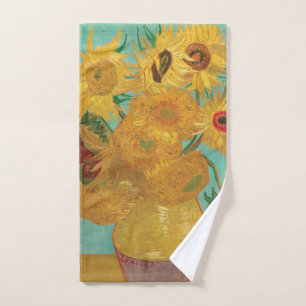 Toalha De Mão Os girassóis de Van Gogh