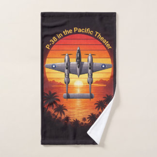Toalha De Mão P-38 Lightning no Pacífico