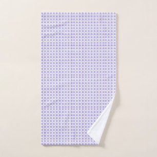Toalha De Mão Padrão Clássico da Flor Violeta