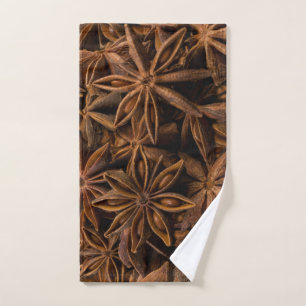 Toalha De Mão Padrão de Anise Stars