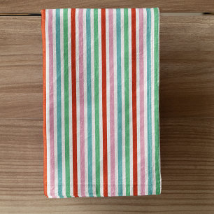 Toalha De Mão Padrão de distribuição Alegria de Natal Colorida