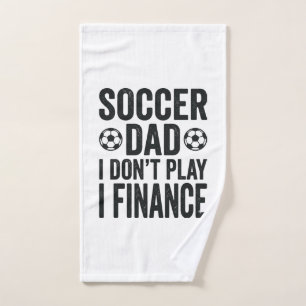 Toalha De Mão Pai de Futebol Eu Não Jogo Eu Financio Camiseta Vi