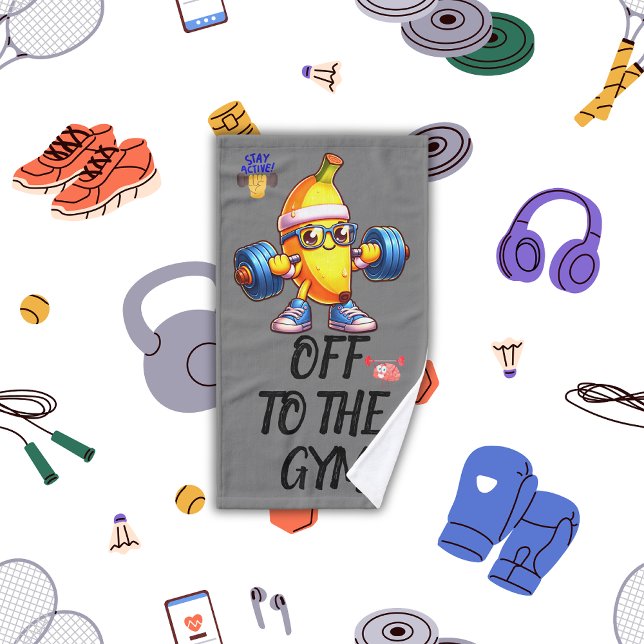 Toalha De Mão Para a malhação de ginástica, monograma | (Criador carregado)