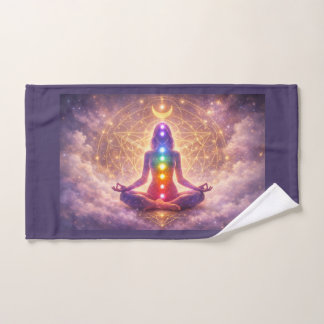 Toalha de Mão para Meditação Chakra Espiritual