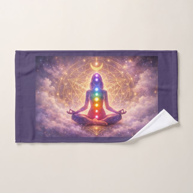 Toalha de Mão para Meditação Chakra Espiritual (Toalha de mão)