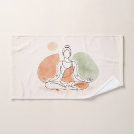 Toalha de Mão para Meditação de Yoga Minimalista
