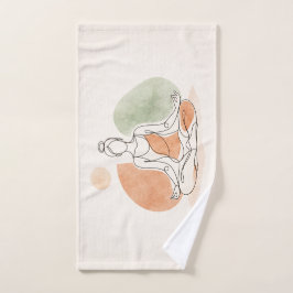 Toalha de Mão para Meditação de Yoga Minimalista