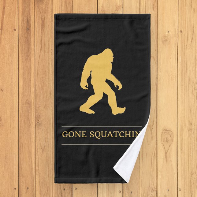 Toalha De Mão Pé grande engraçado Squatchin ido Sasquatch (Criador carregado)