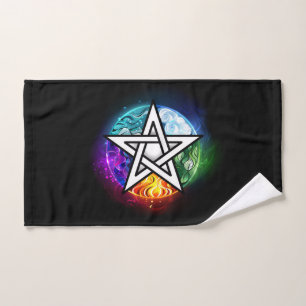 Toalha De Mão Pentagrama do Wiccan
