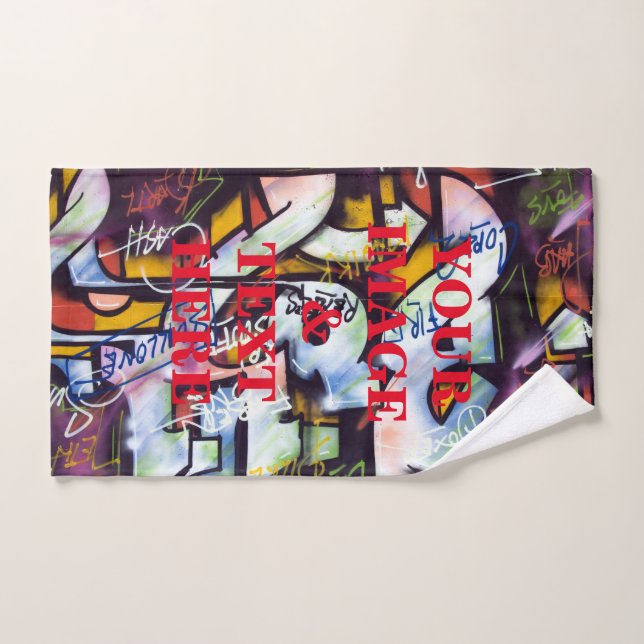 Toalha de Mão Personalizada com Foto e Texto à Sua (Toalha de mão)