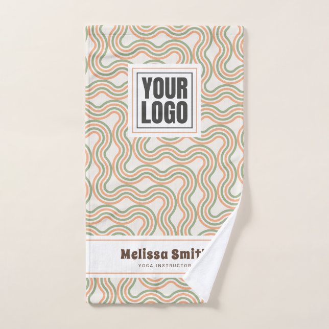 Toalha de Mão Personalizada com Padrão Abstrato Re (Toalha de mão)