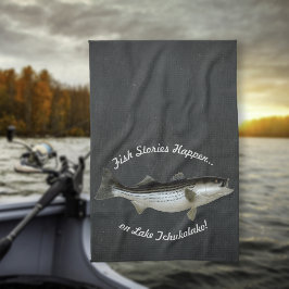 Toalha De Mão ・ Personalizada De Pesca De Baixo