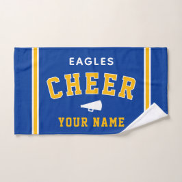 Toalha De Mão Personalized Name & School Cheer Towel, Team Gift