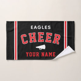 Toalha De Mão Personalized Name & School Cheer Towel, Team Gift