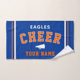 Toalha De Mão Personalized Name & School Cheer Towel, Team Gift
