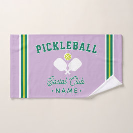 Toalha De Mão Pickleball Social Club, Custom Name Sports