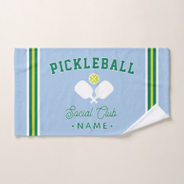 Toalha De Mão Pickleball Social Club, Custom Name Sports