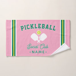 Toalha De Mão Pickleball Social Club, Custom Name Sports