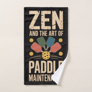 Toalha De Mão Pickleball Zen Paddle - Gráfico de Manutenção